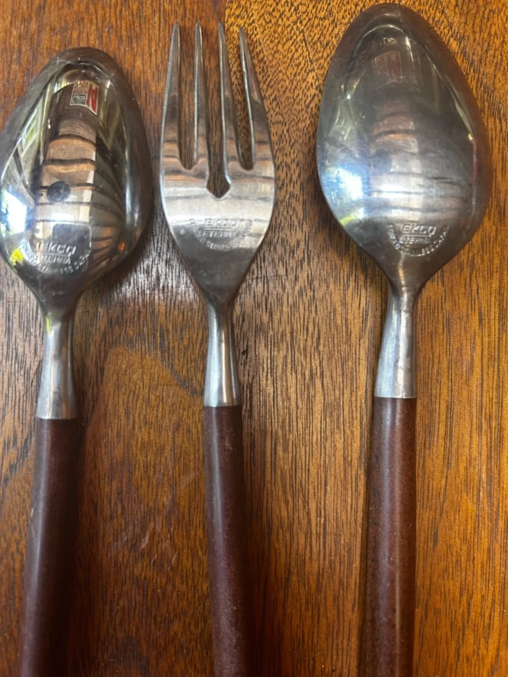 15 pc Ekco Eterna collectible Danish Modern stainless flatware, made in Japan.